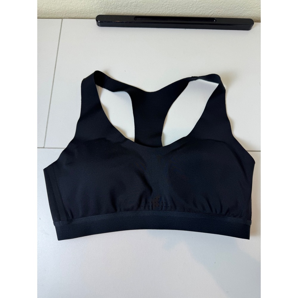 All‎ in Motion Sports Bra Women Medium Black Racerback Stretch Activewear